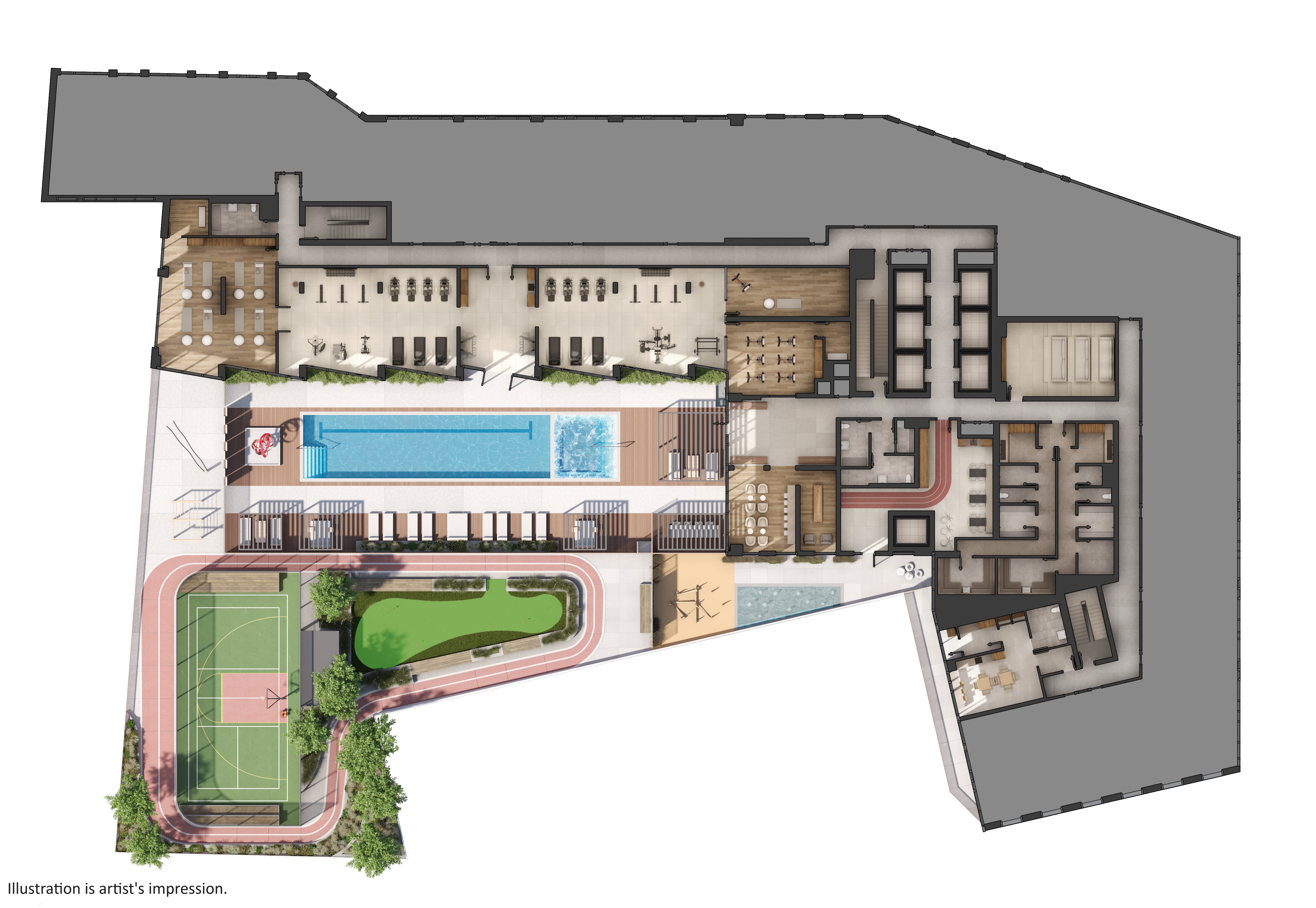 M City 6 - M6 2D PLAN AMENITY LEVEL 5